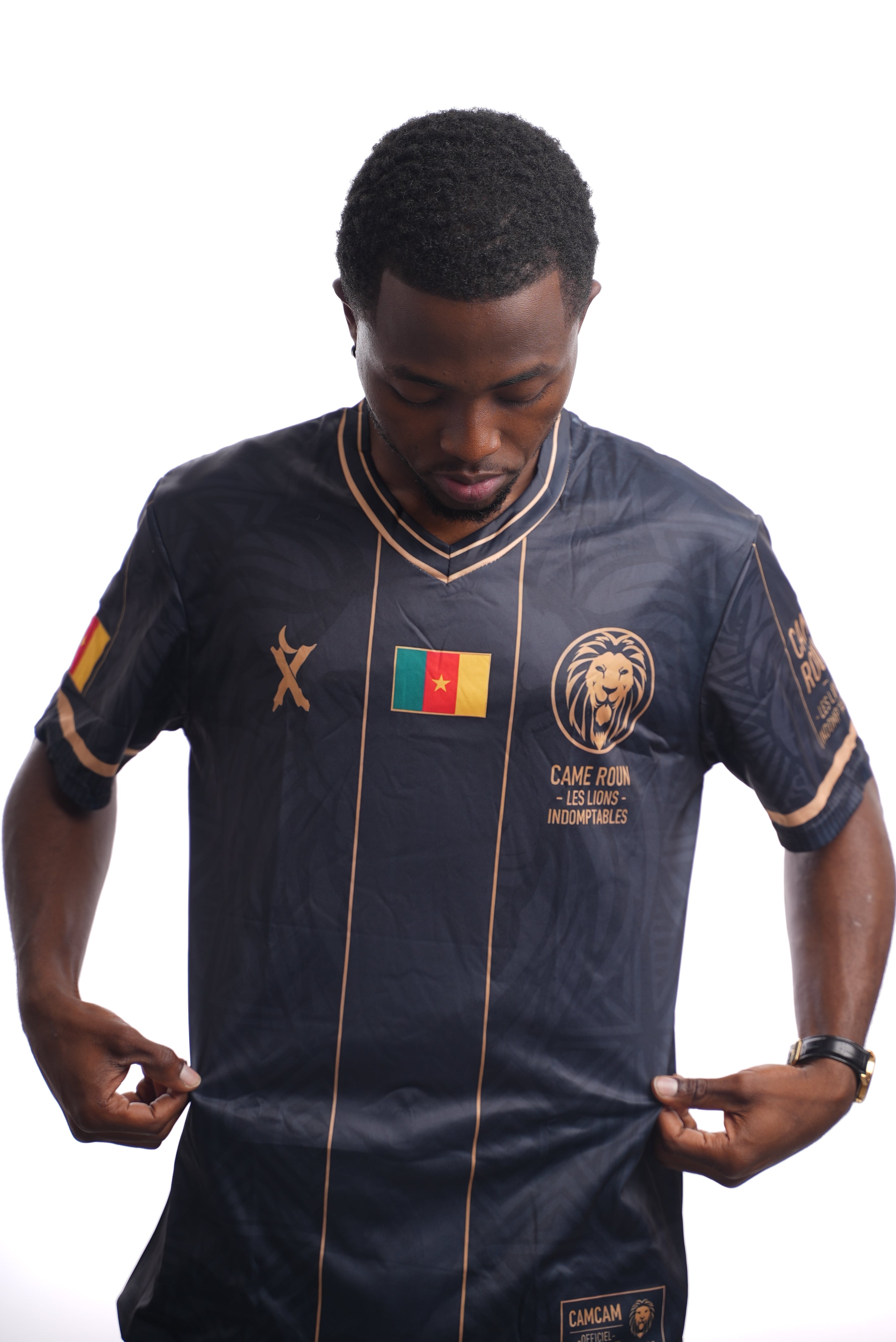Maillot OVERSIZE  CAMCAM – Lions Indomptables | Édition Navy