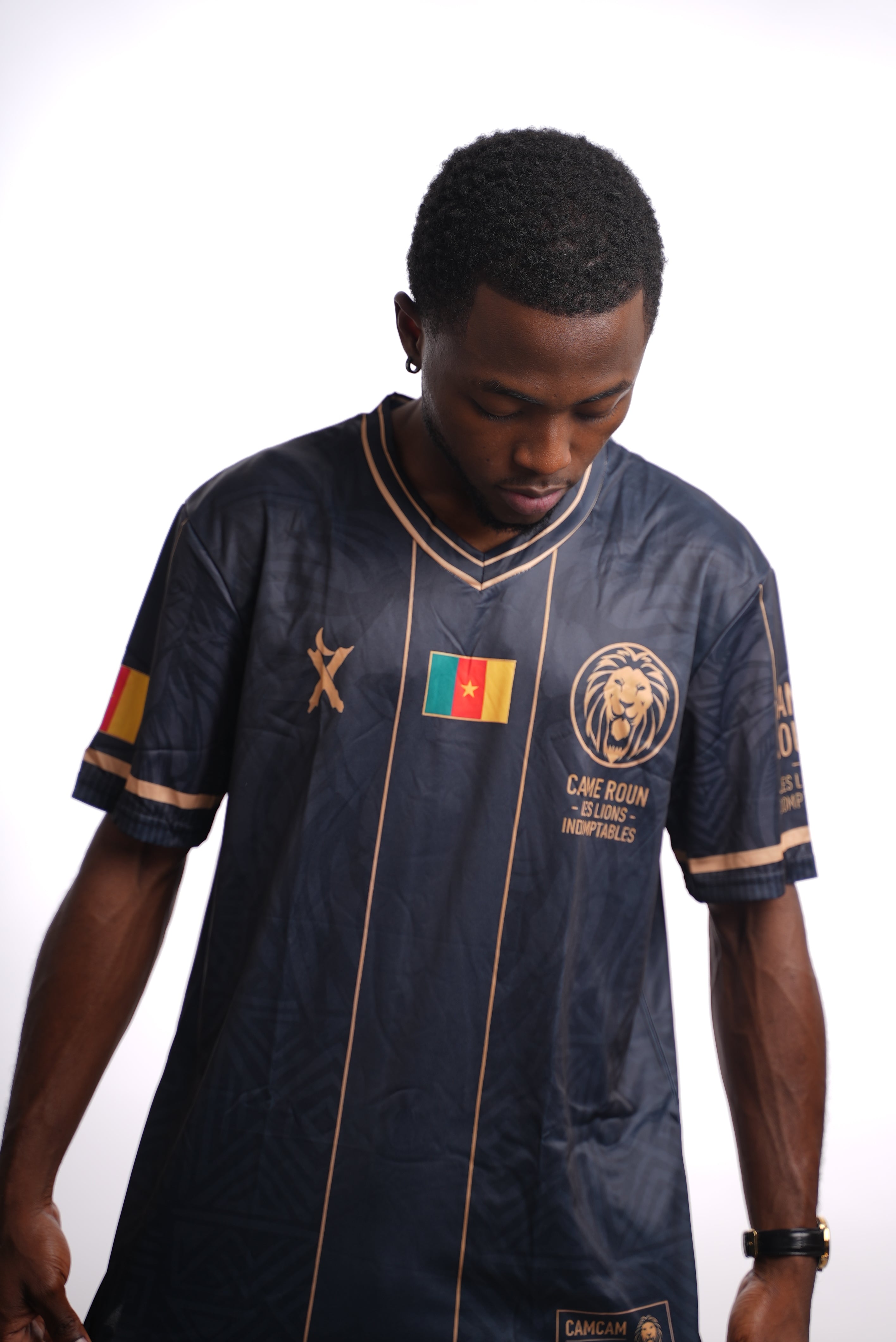 Maillot OVERSIZE  CAMCAM – Lions Indomptables | Édition Navy