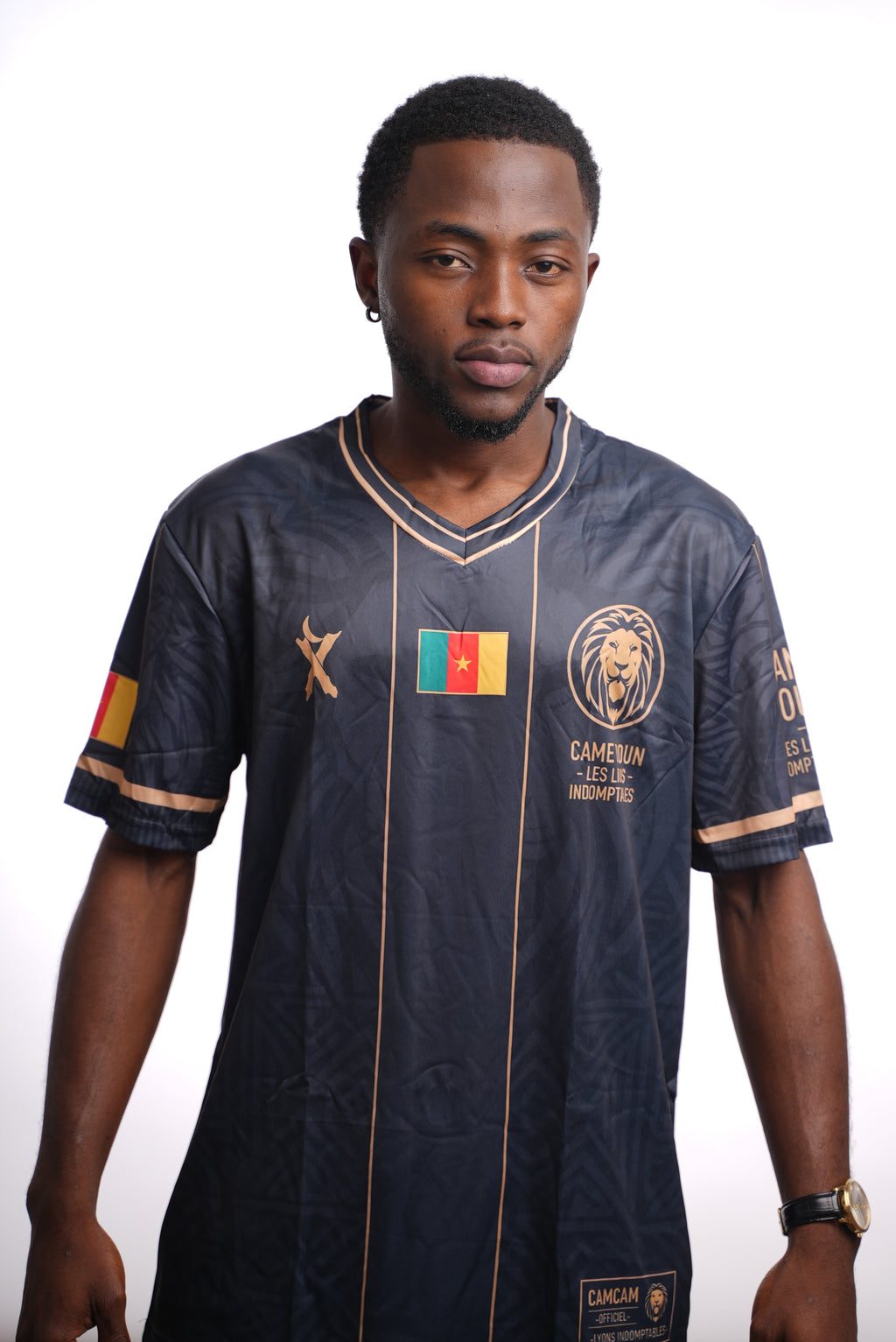 Maillot OVERSIZE  CAMCAM – Lions Indomptables | Édition Navy