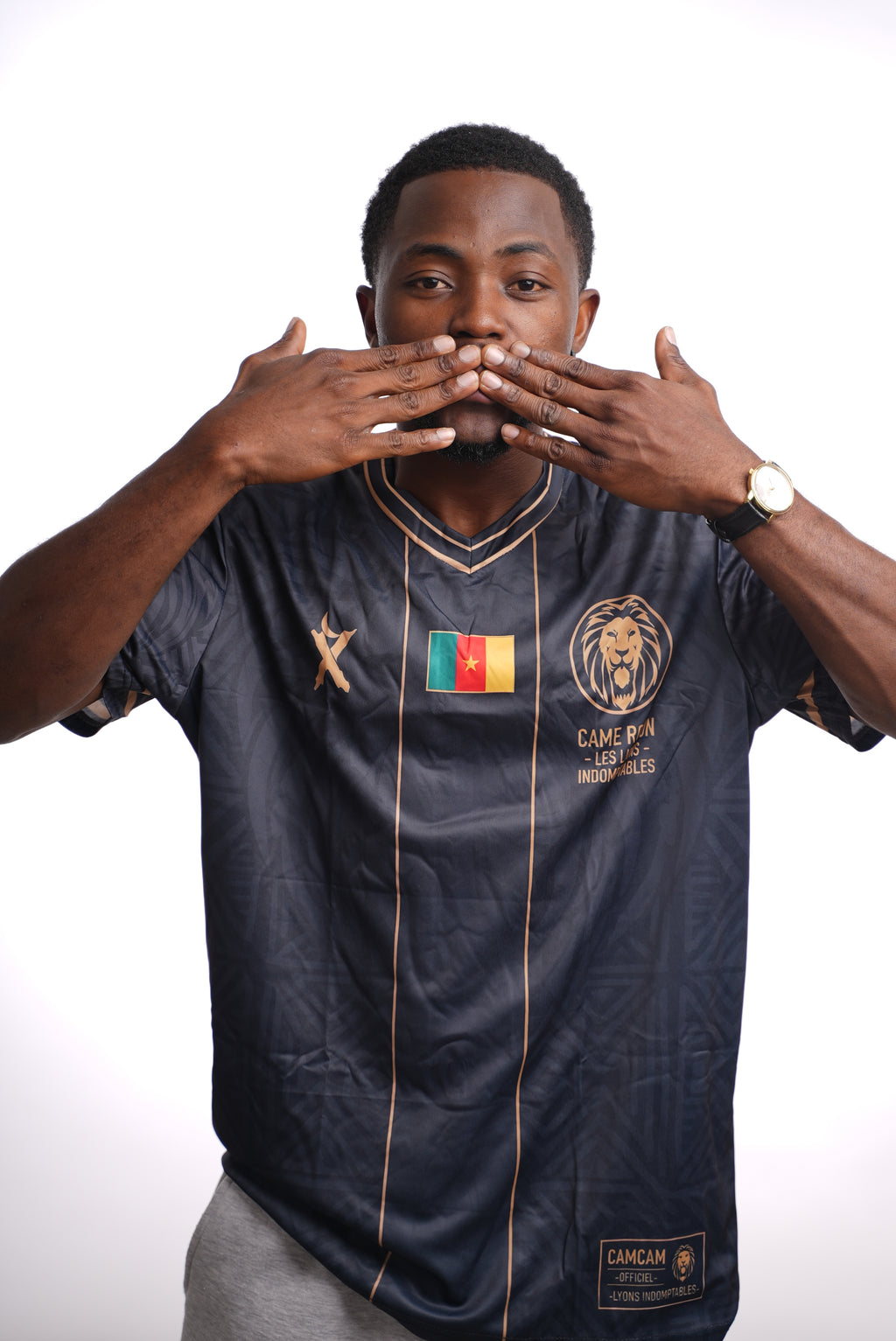 Maillot OVERSIZE  CAMCAM – Lions Indomptables | Édition Navy