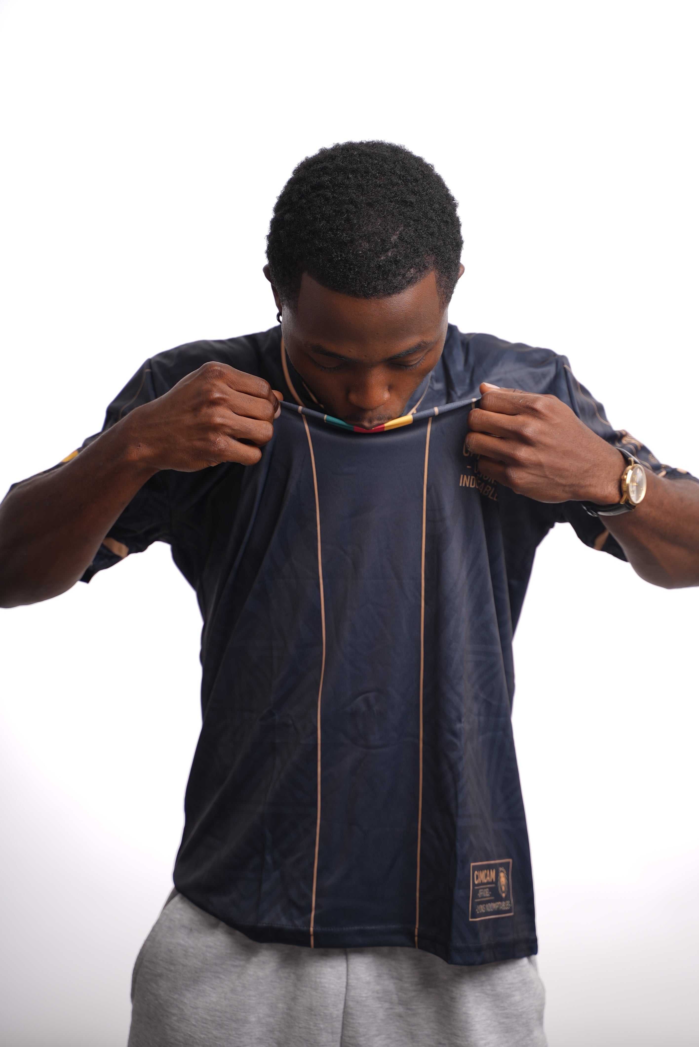 Maillot OVERSIZE  CAMCAM – Lions Indomptables | Édition Navy