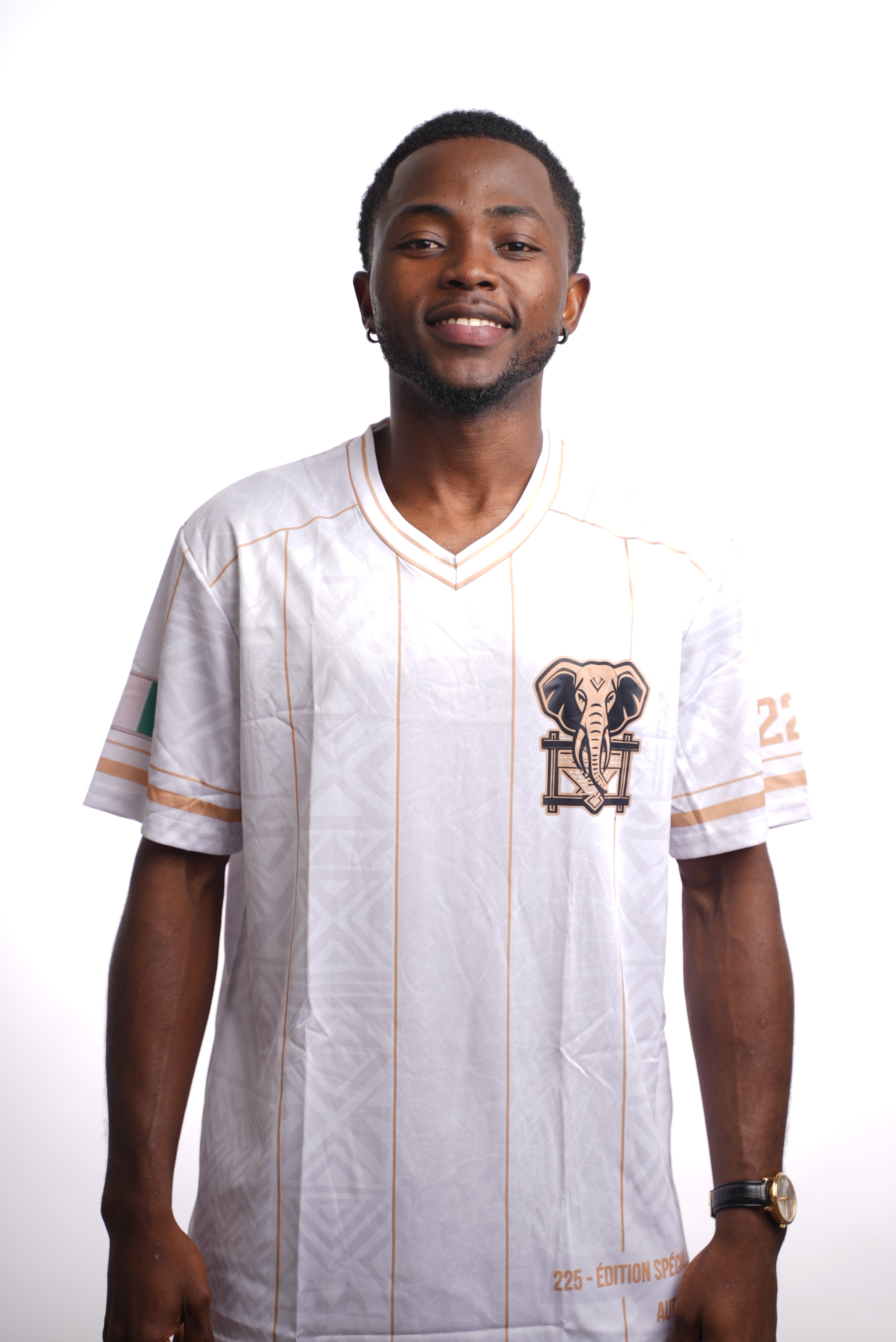 Maillot 225 – Éléphants de Côte d'Ivoire | Édition Blanc