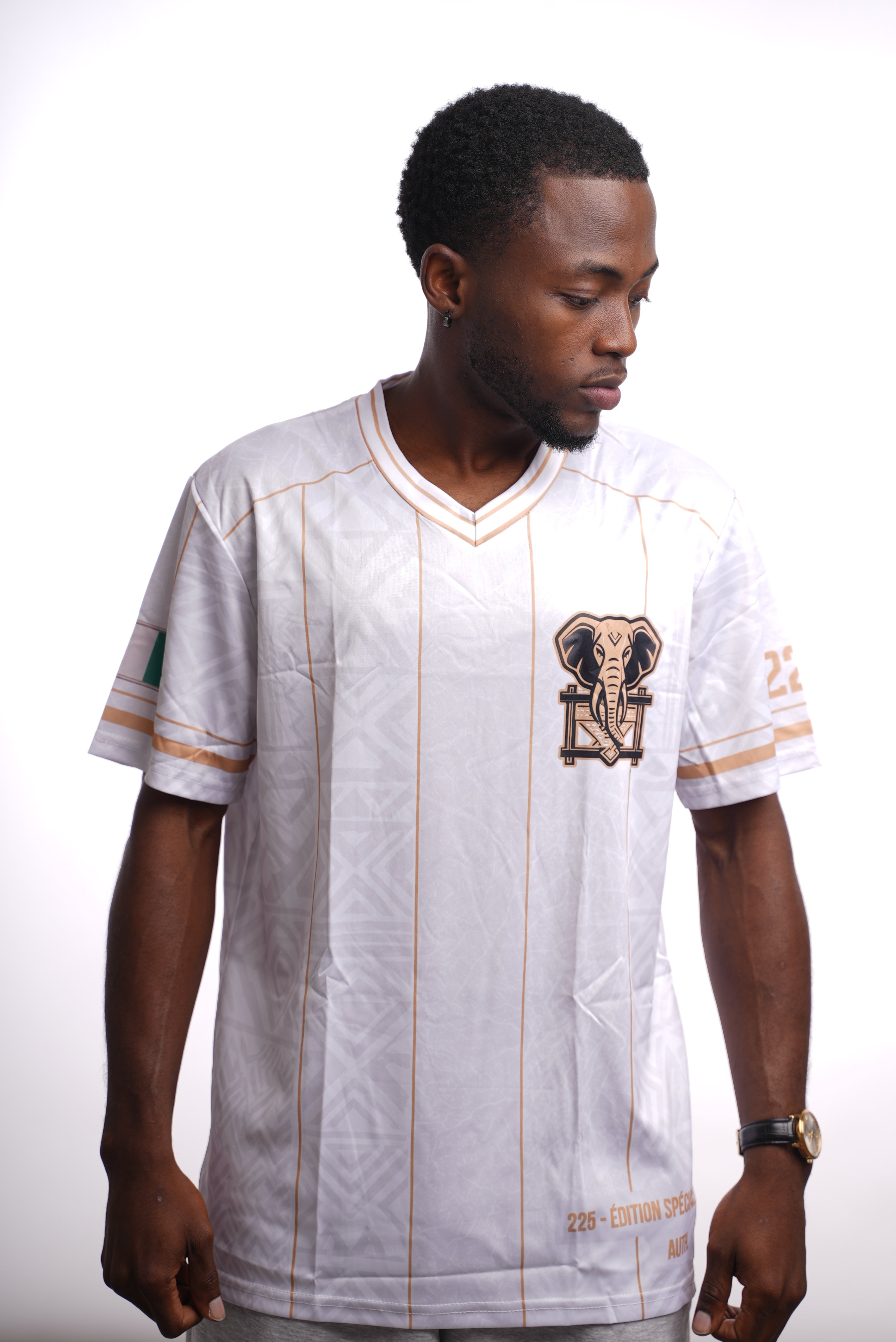 Maillot 225 – Éléphants de Côte d'Ivoire | Édition Blanc