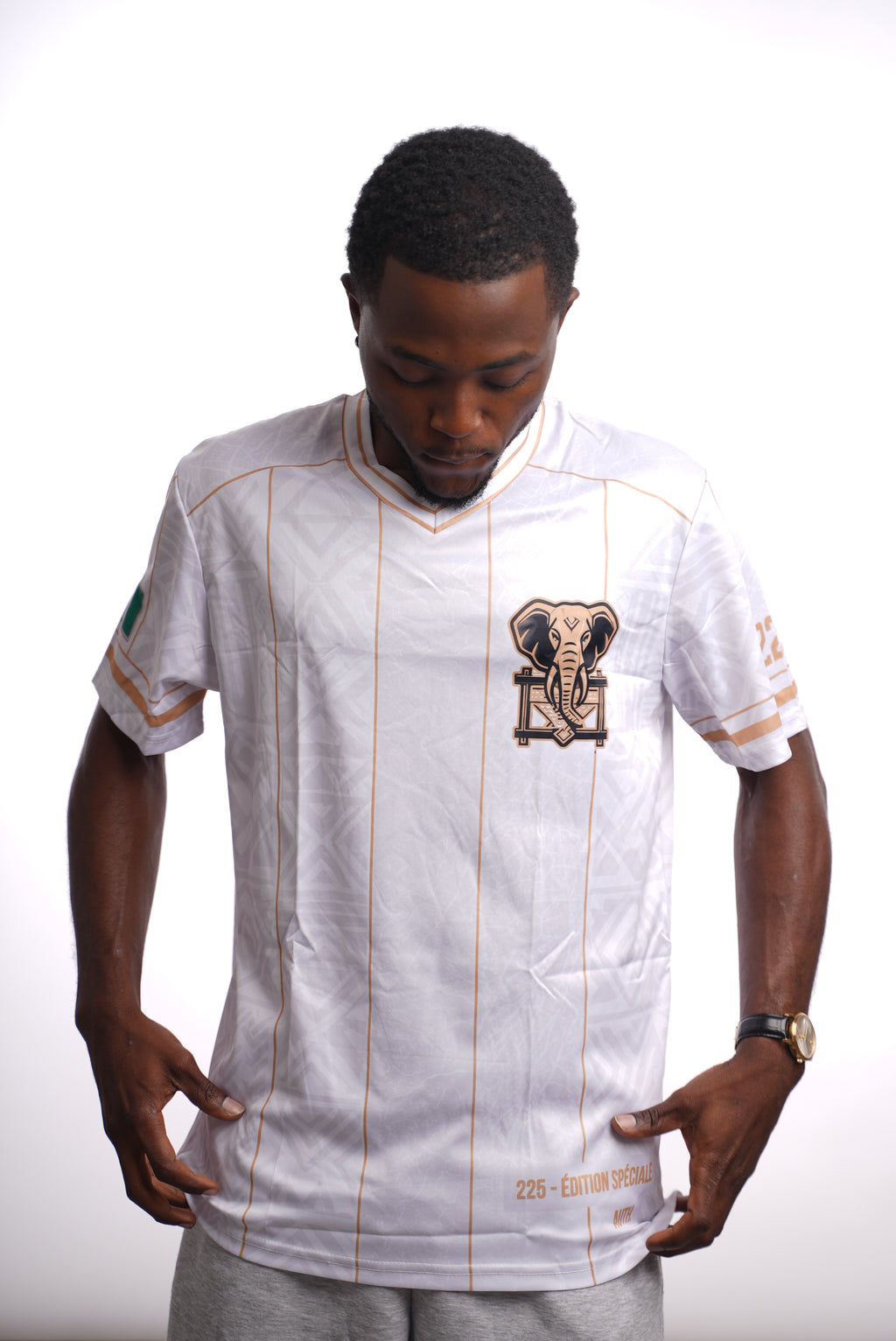 Maillot 225 – Éléphants de Côte d'Ivoire | Édition Blanc
