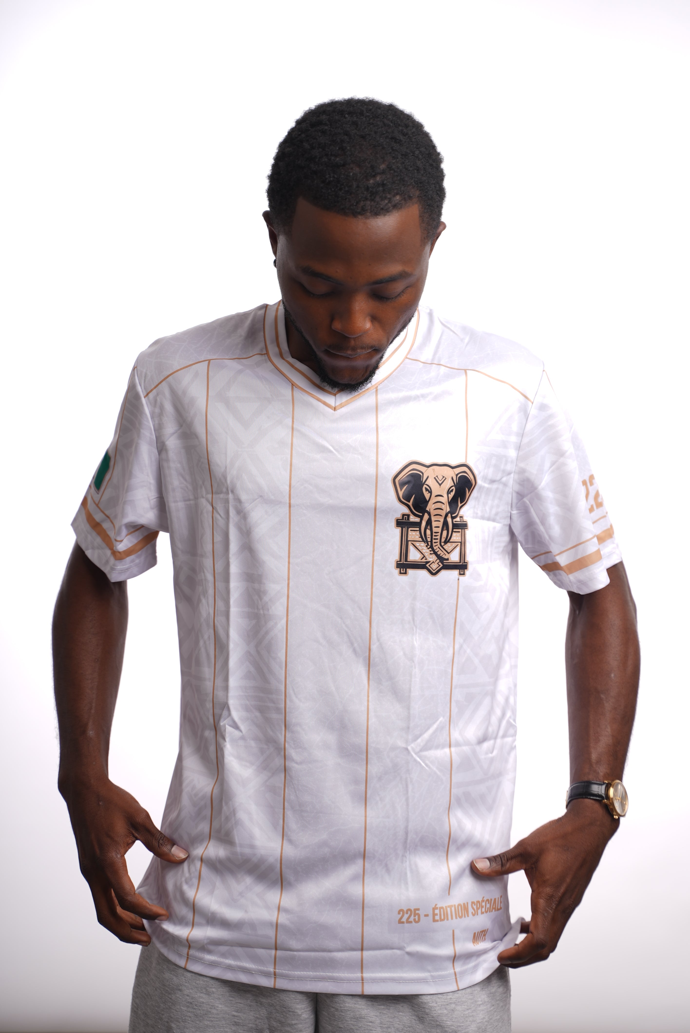 Maillot 225 – Éléphants de Côte d'Ivoire | Édition Blanc