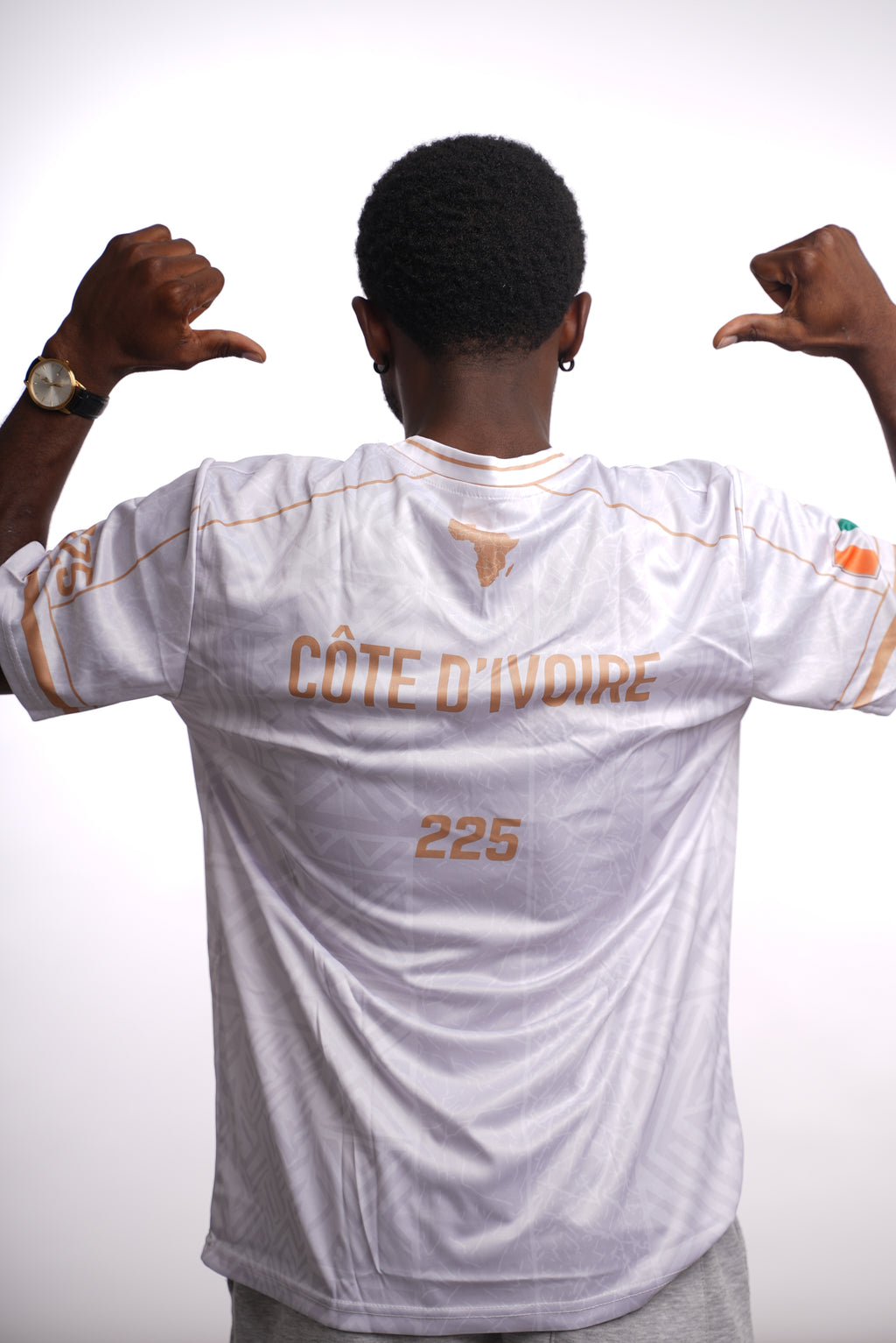 Maillot 225 – Éléphants de Côte d'Ivoire | Édition Blanc