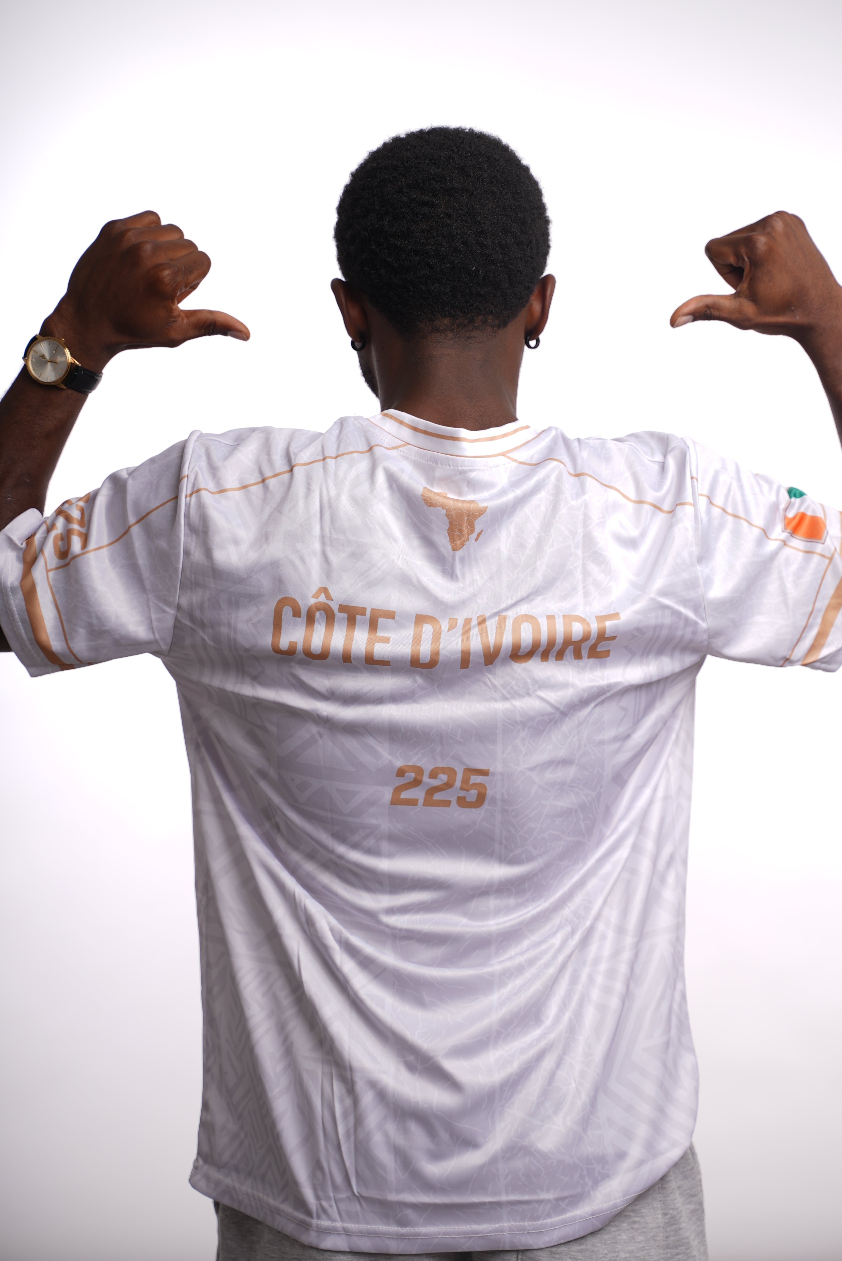 Maillot 225 – Éléphants de Côte d'Ivoire | Édition Blanc