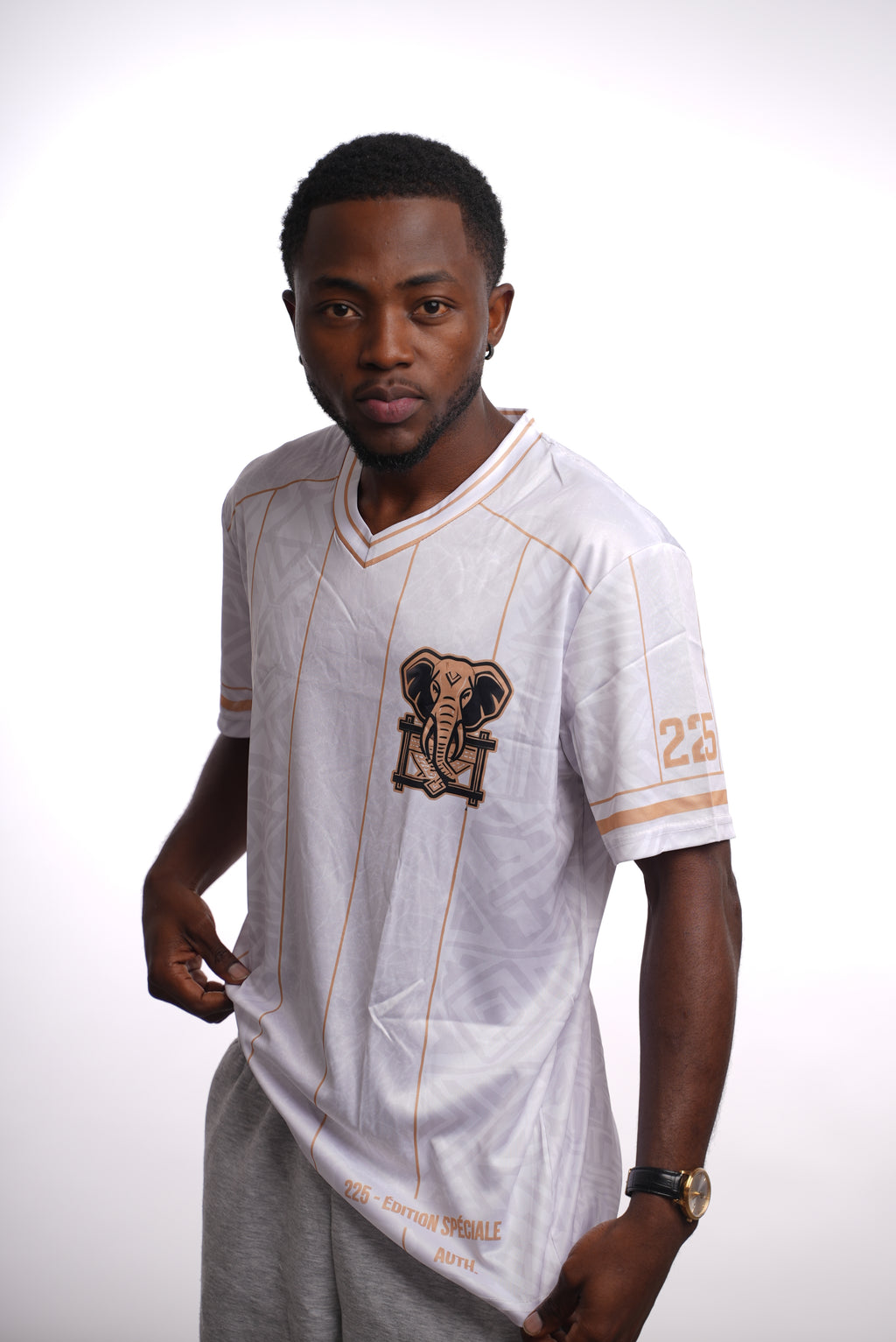 Maillot 225 – Éléphants de Côte d'Ivoire | Édition Blanc