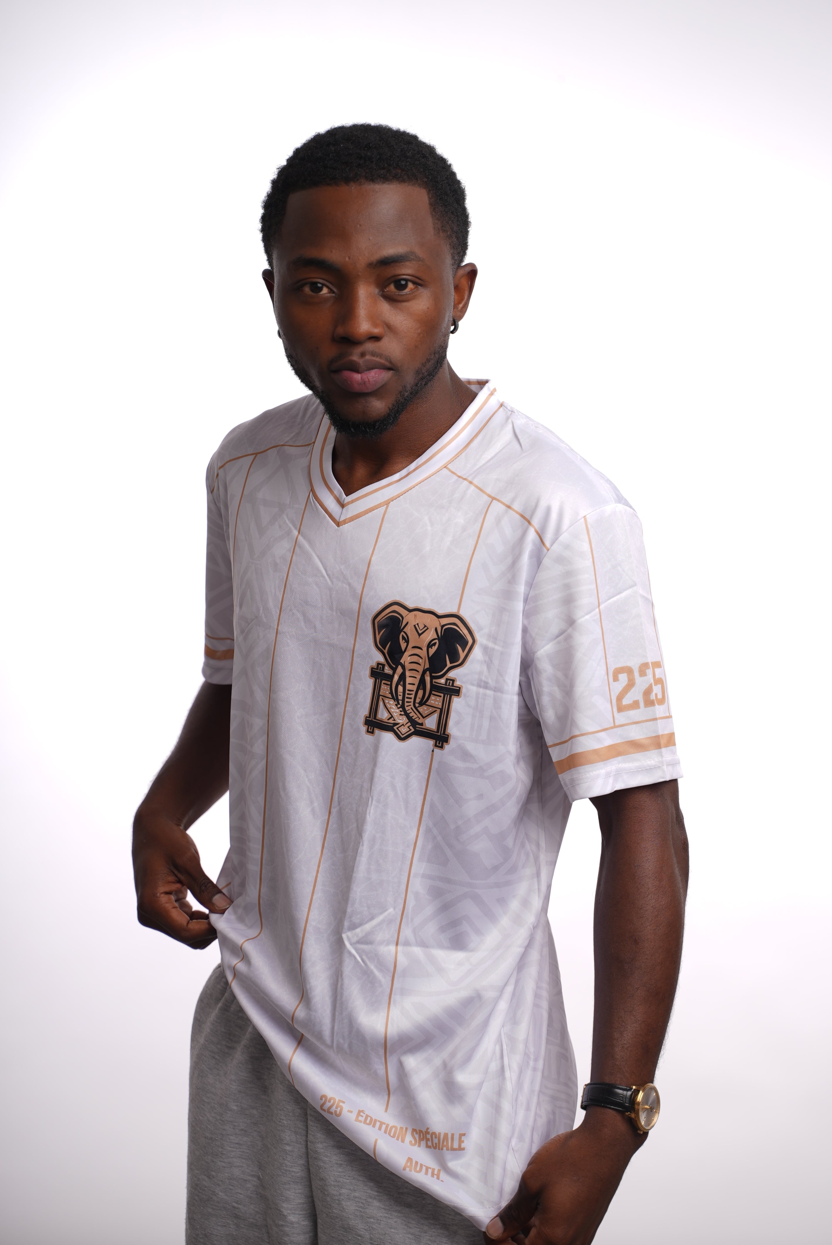 Maillot 225 – Éléphants de Côte d'Ivoire | Édition Blanc