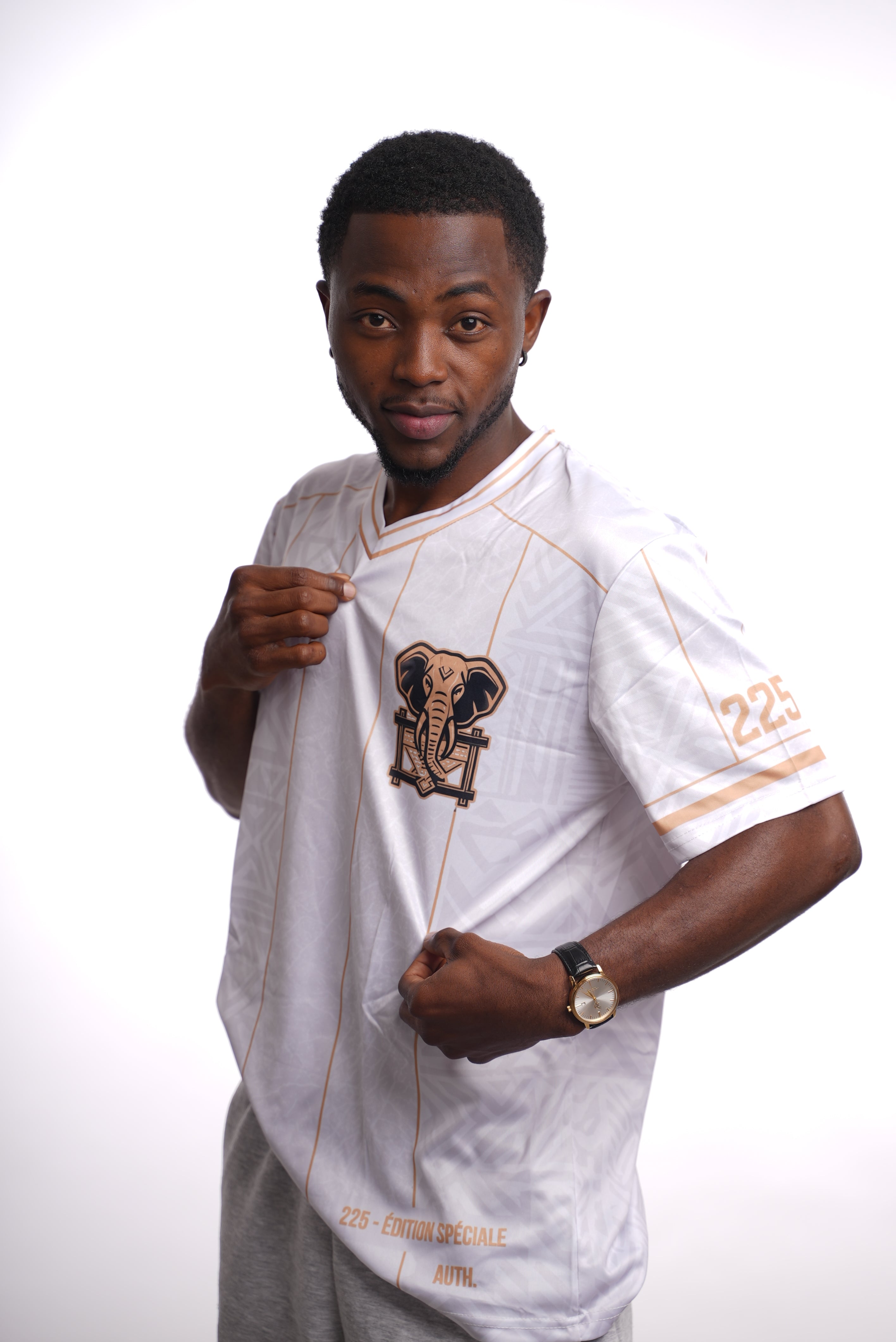 Maillot 225 – Éléphants de Côte d'Ivoire | Édition Blanc