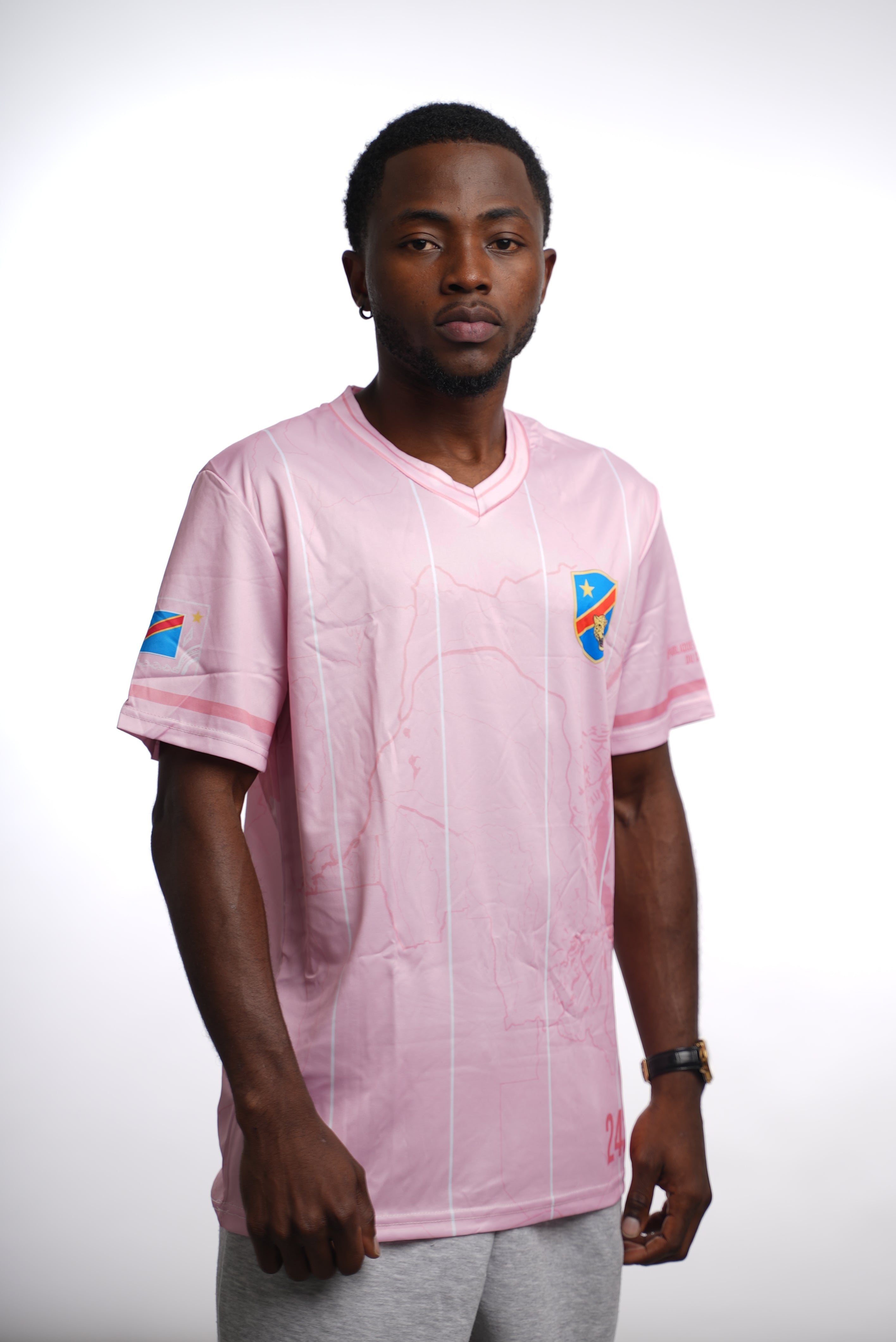 Maillot 243 – Léopards de la RDC | Édition Rose