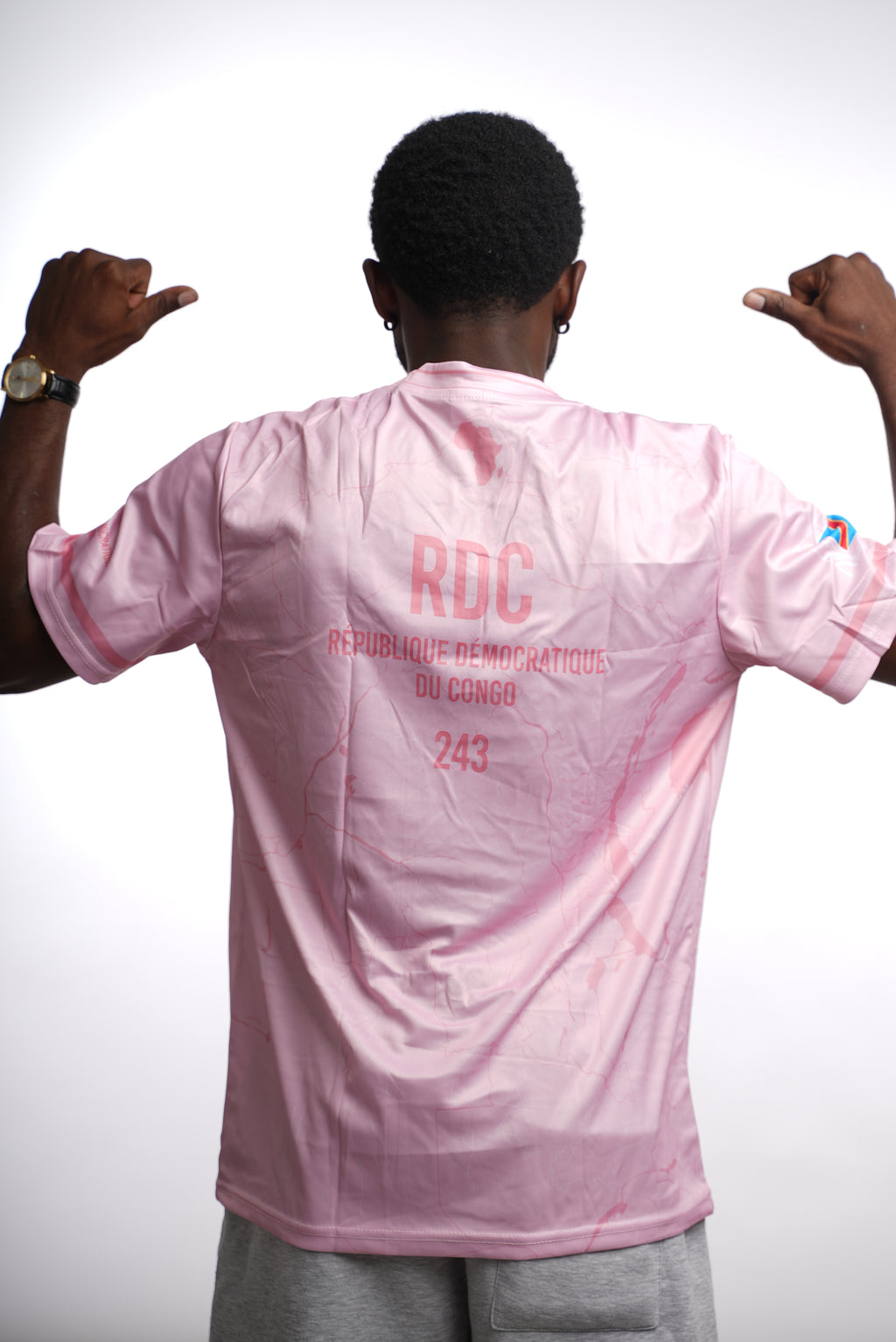 Maillot 243 – Léopards de la RDC | Édition Rose