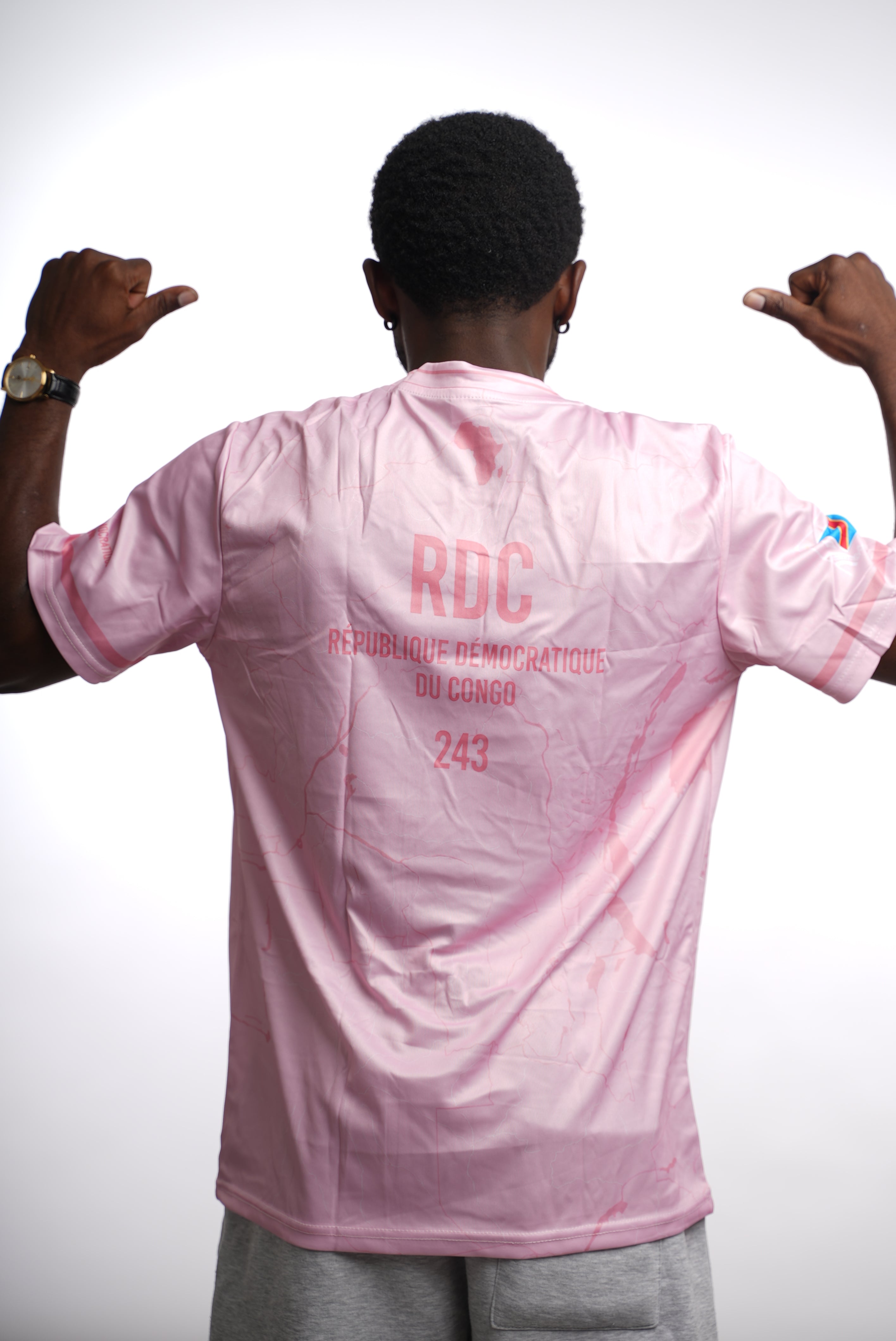 Maillot 243 – Léopards de la RDC | Édition Rose